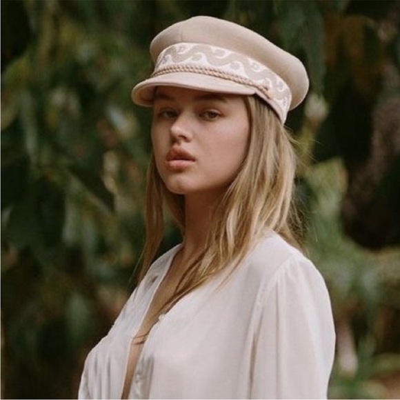 NWT Lack of Color Riviera Cap In Cream & Gold Size Medium 57 cm main image 9
